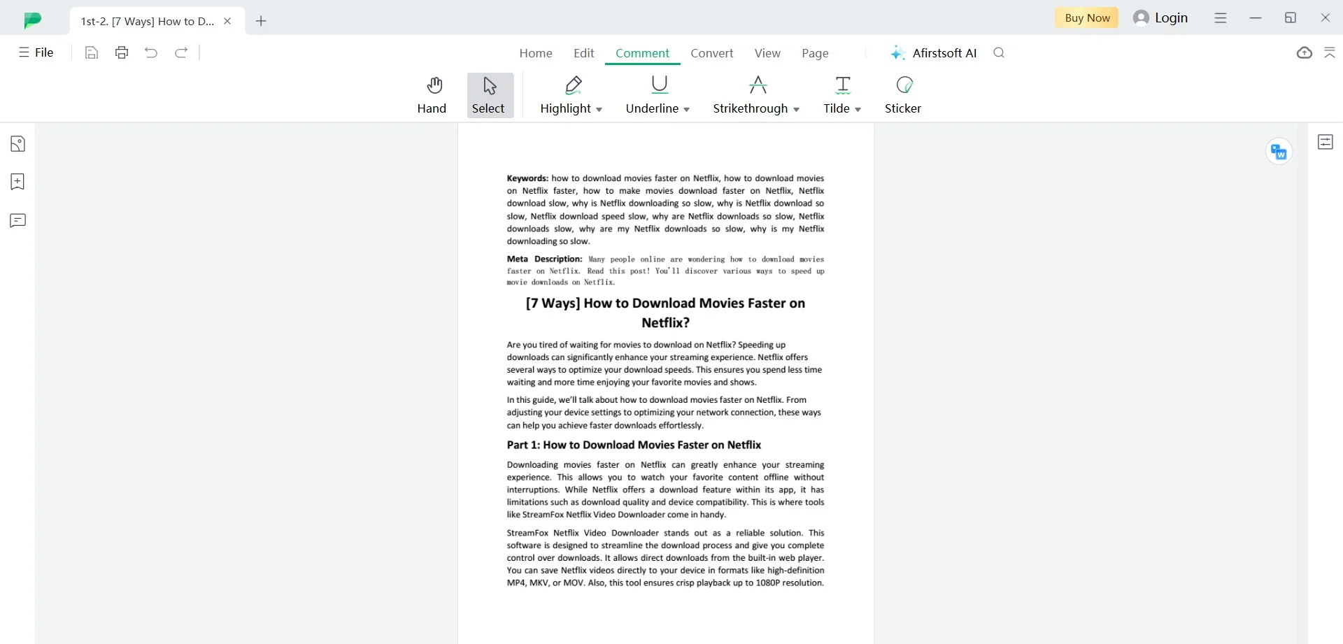 edit pdf file afirstsoft