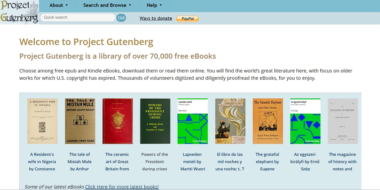 project gutenberg internet archive alternative