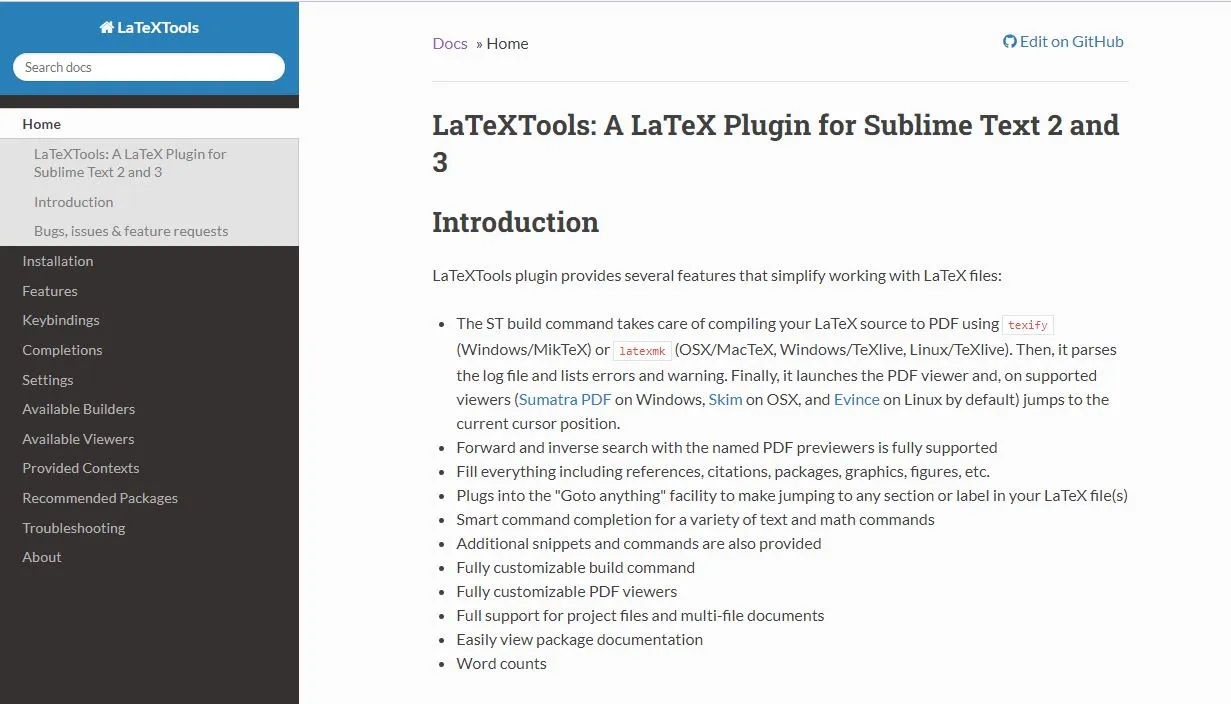 latextools latex text editor