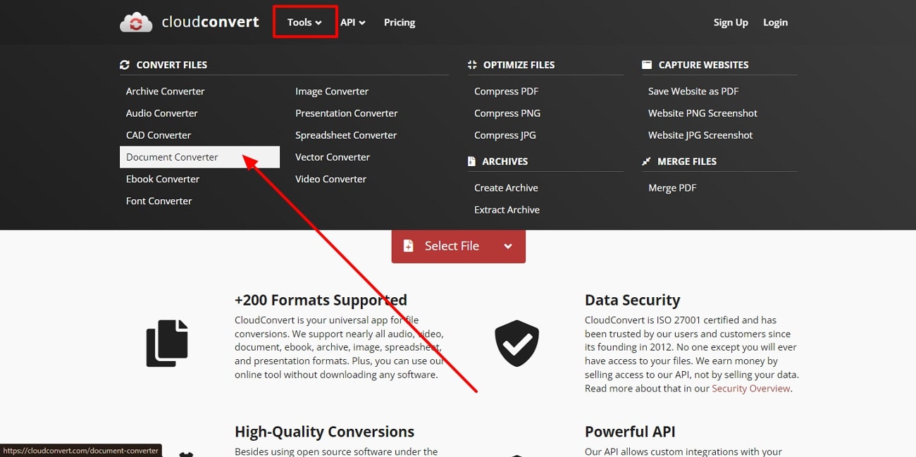 proceed with document converter