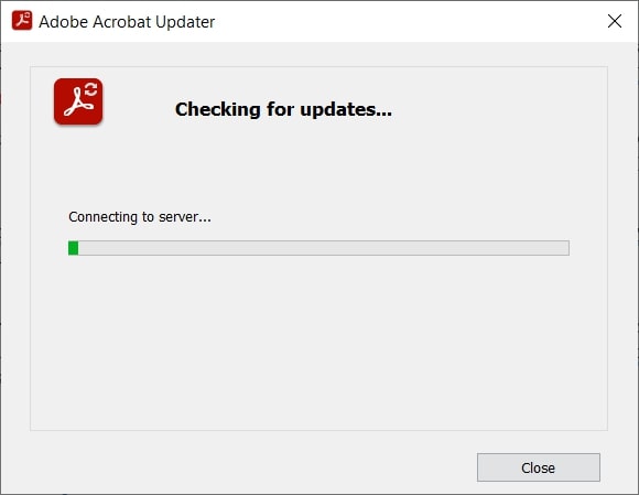 check for adobe acrobat updates