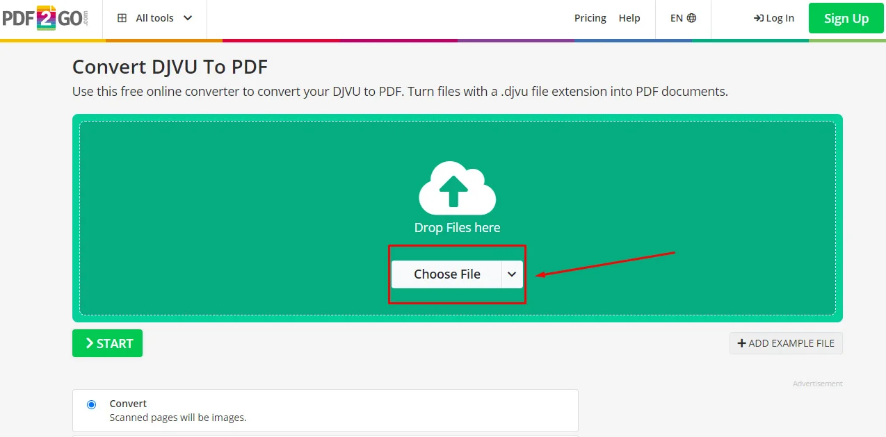 convert djvu to pdf online