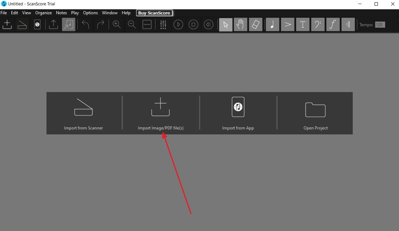 proceed import image or pdf