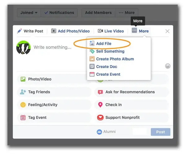 how to post a pdf on facebook