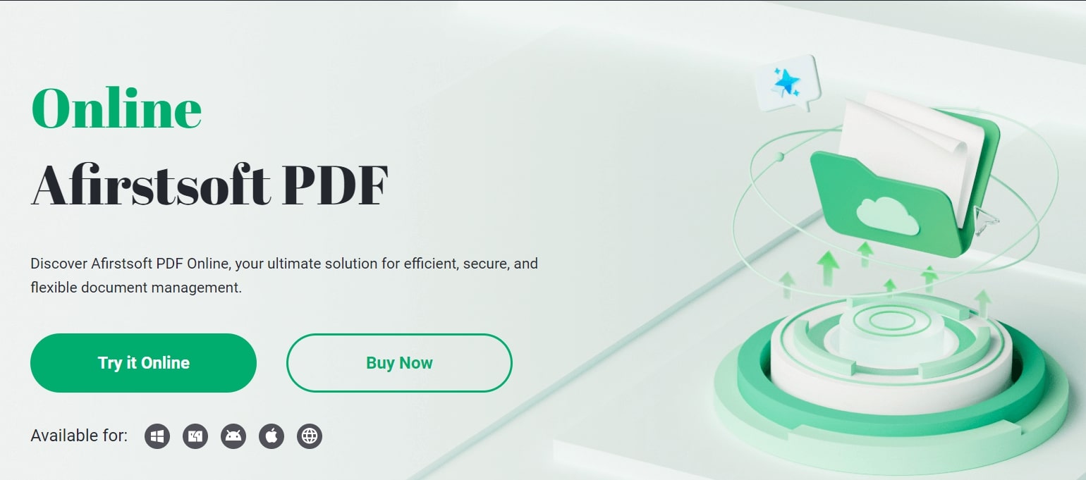 Afirstsoft PDF is a robust PDF editor available across Windows, Mac, iOS and Android devices.