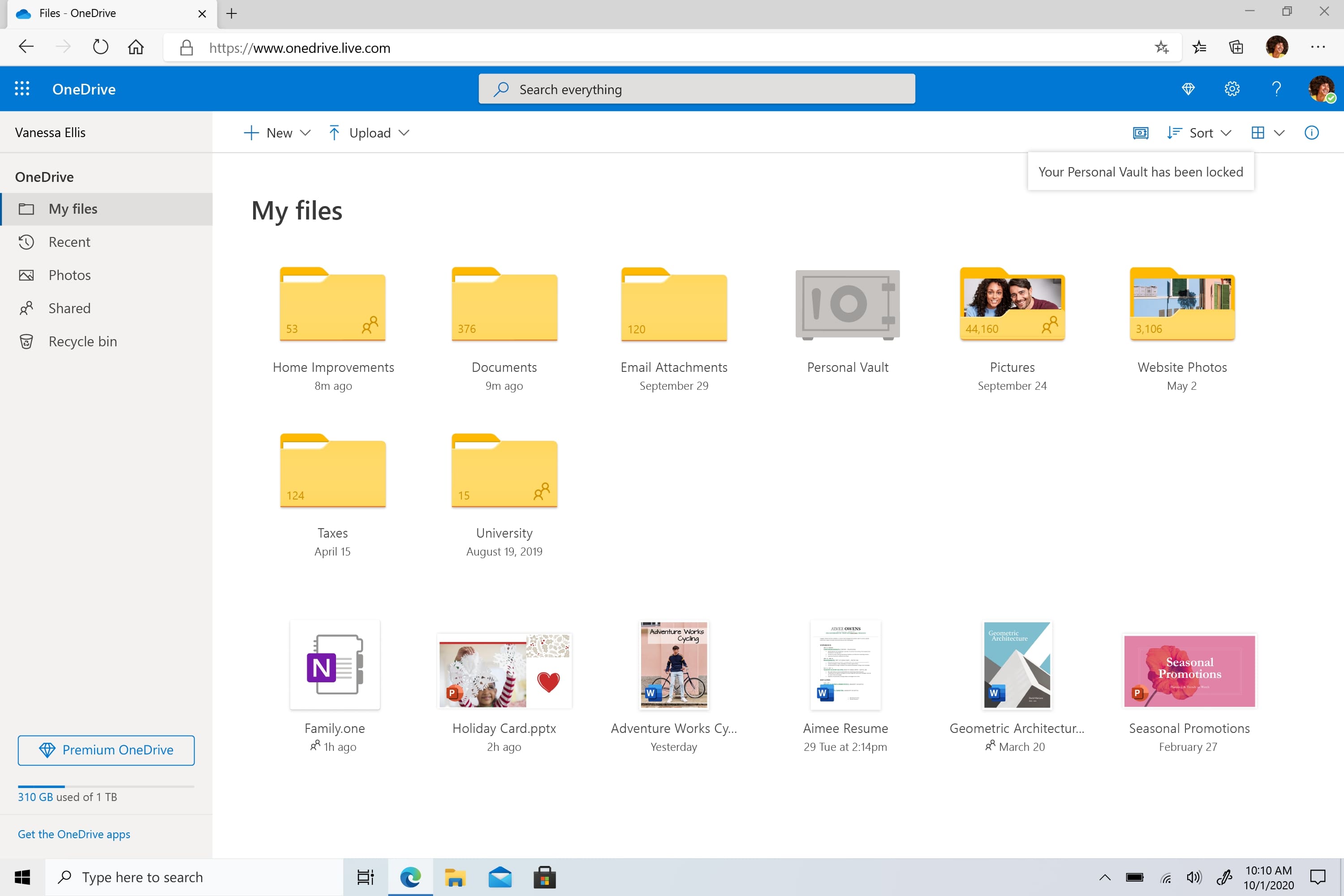 onedrive remote work tool