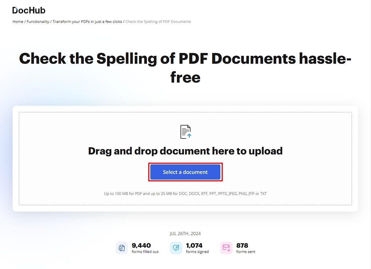 upload the pdf document