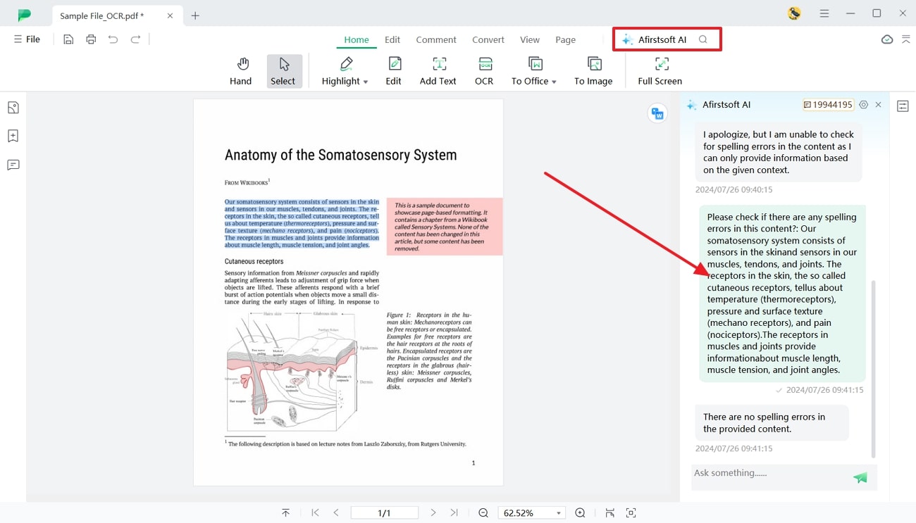 select the afirstsoft ai tool