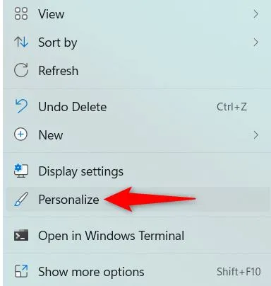 personalize icon windows