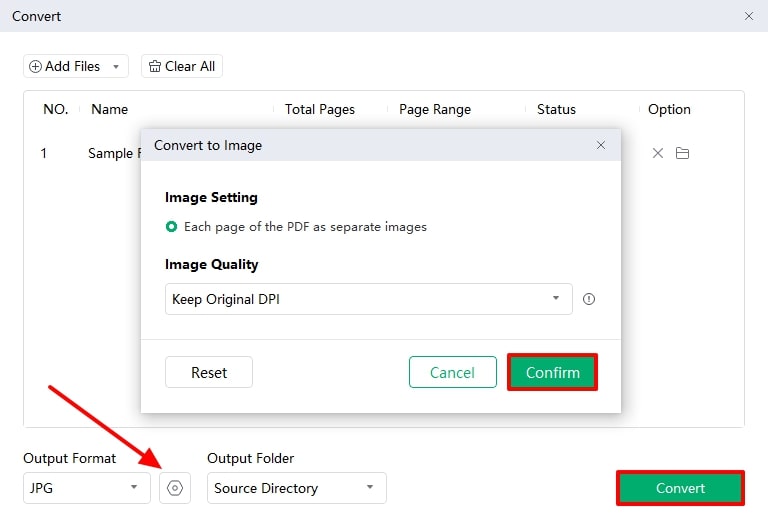 convert the pdf into image file