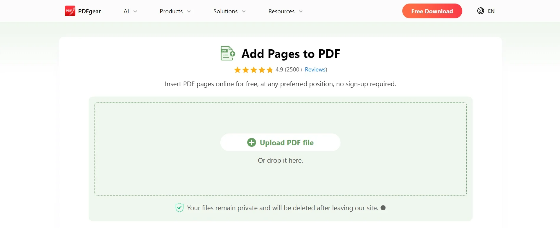 how to add a page to a pdf mac