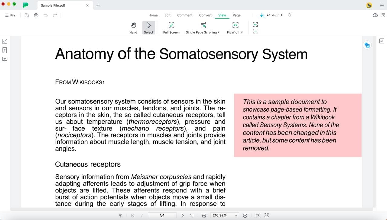 afirstsoft pdf reader for mac