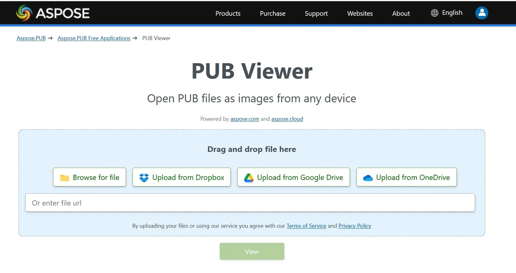 Using Publisher Online Viewer from Aspose for viewing pub file