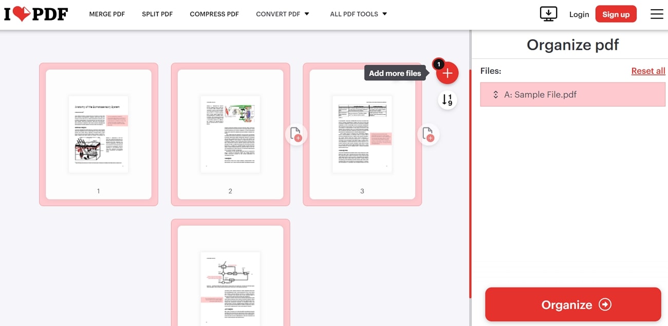 ilovepdf online pdf organizer