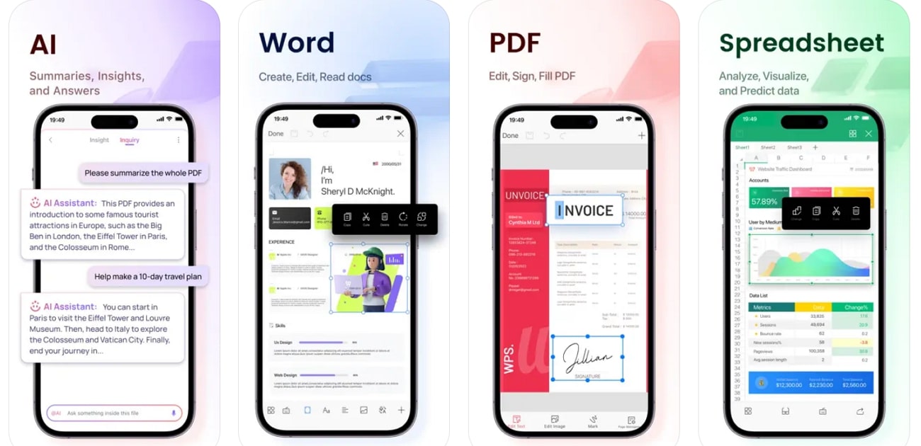 wps iphone pdf organizer