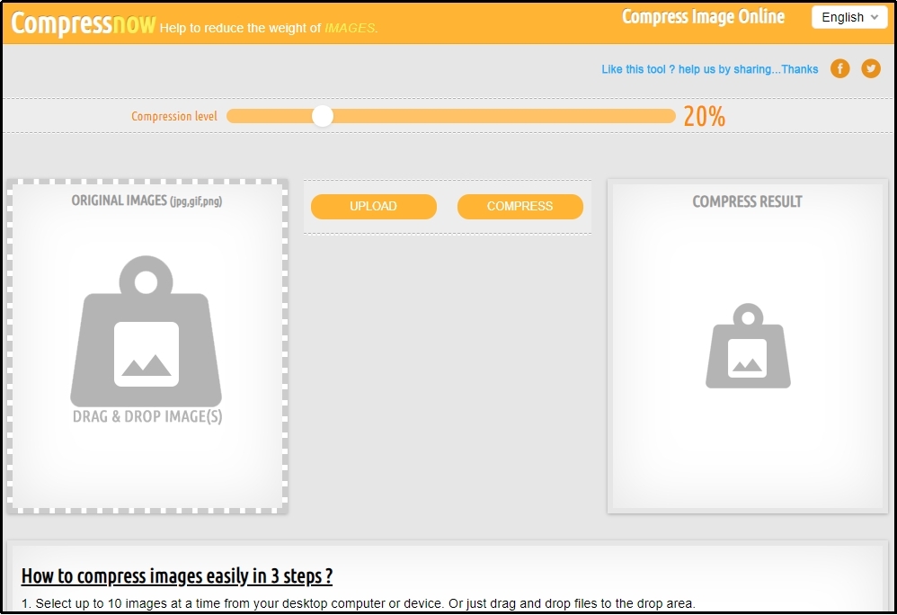 compress now tool preview