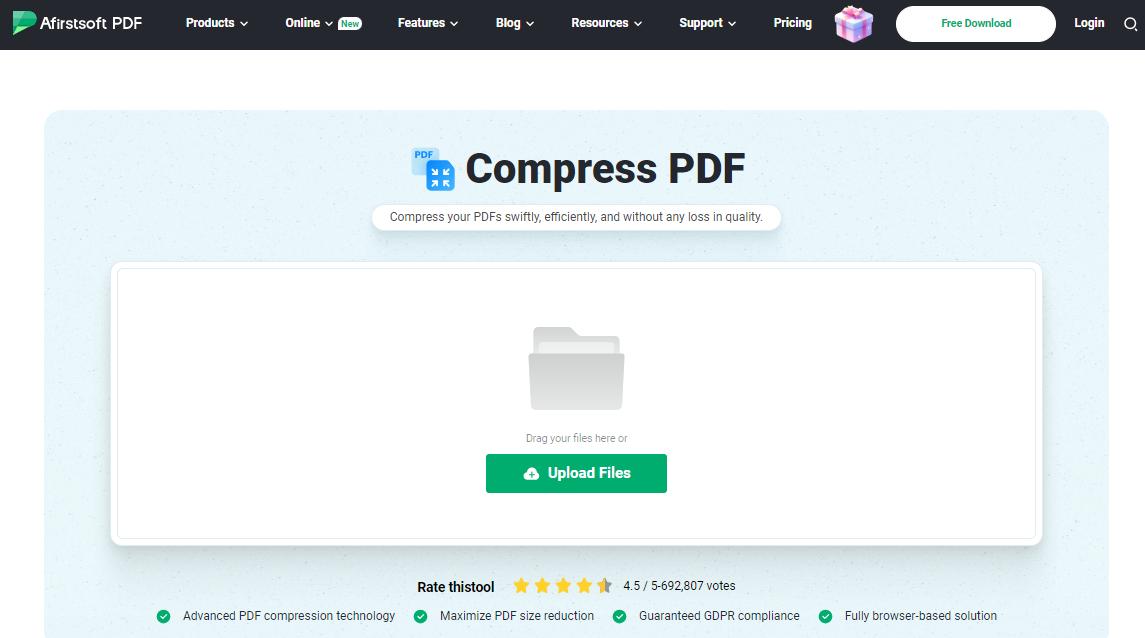 afirstsoft pdf compressor