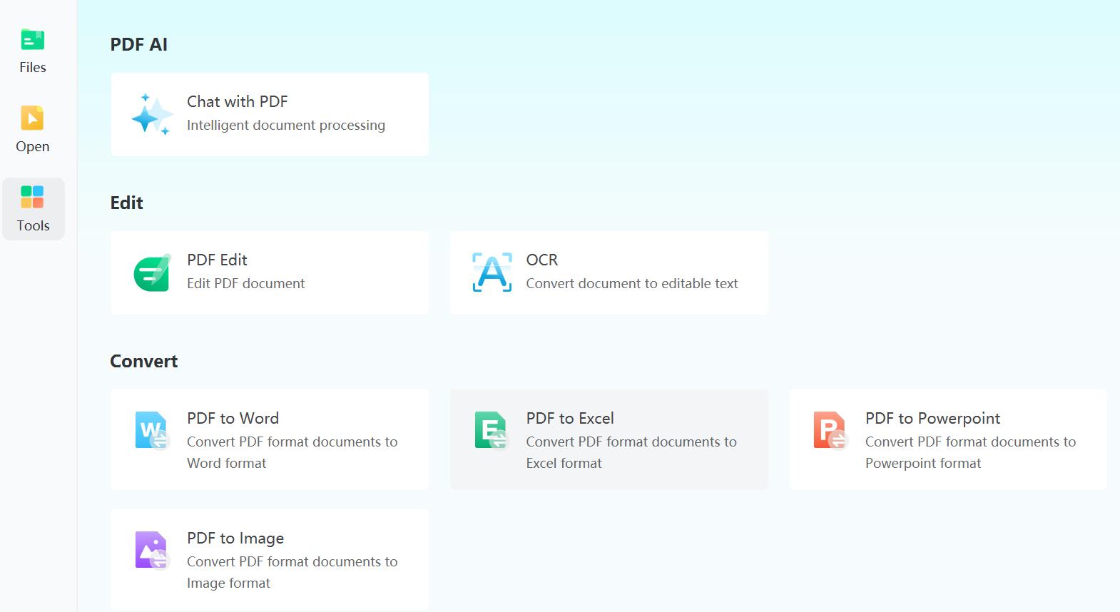 afirstsoft pdf conversion tool interface