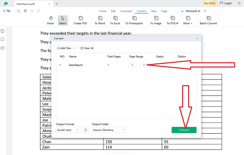 afirstsoft pdf conversion page range specification