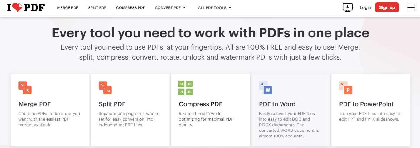 ilovepdf official website