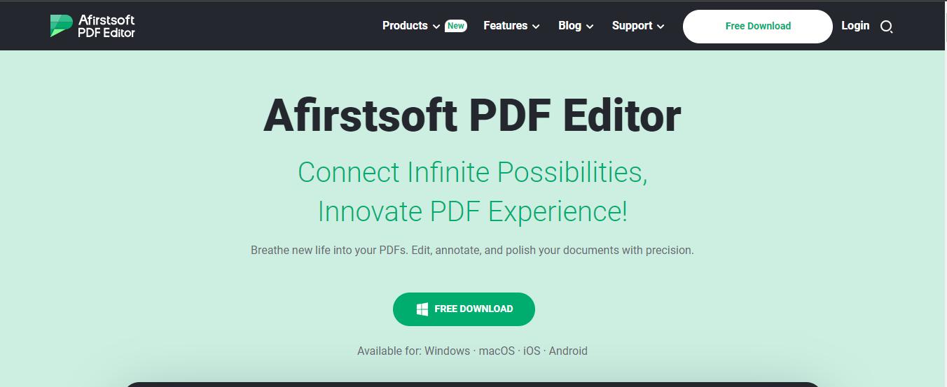 afirstsoft pdf editor