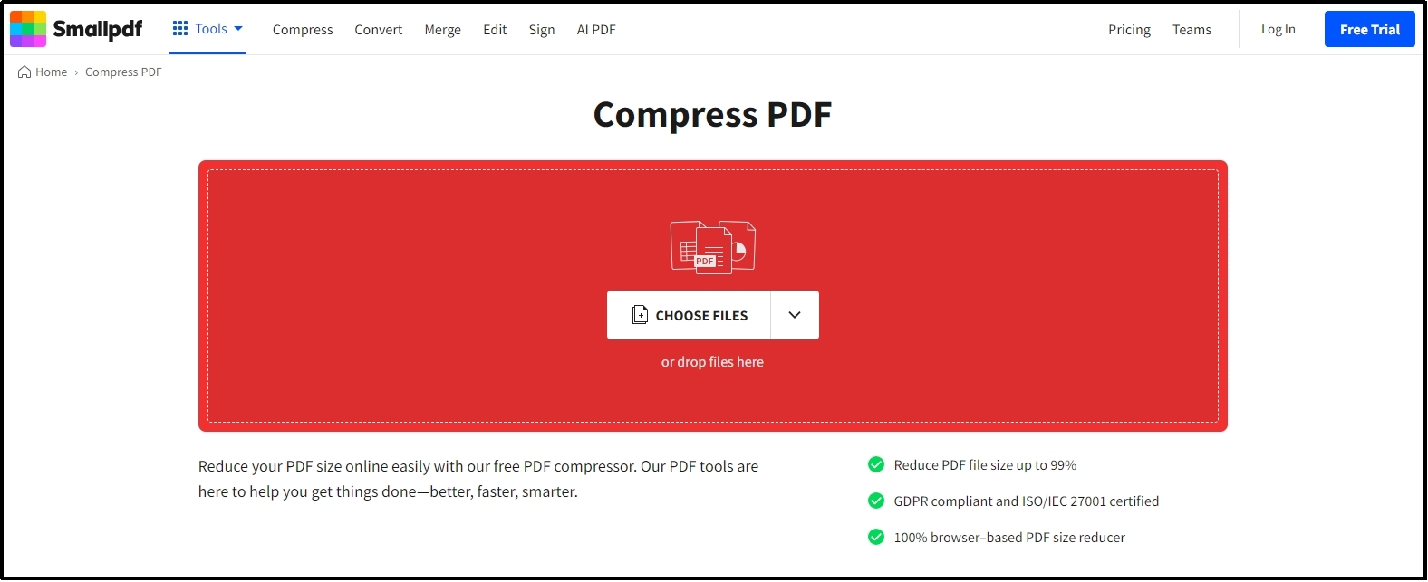 small pdf open a file option