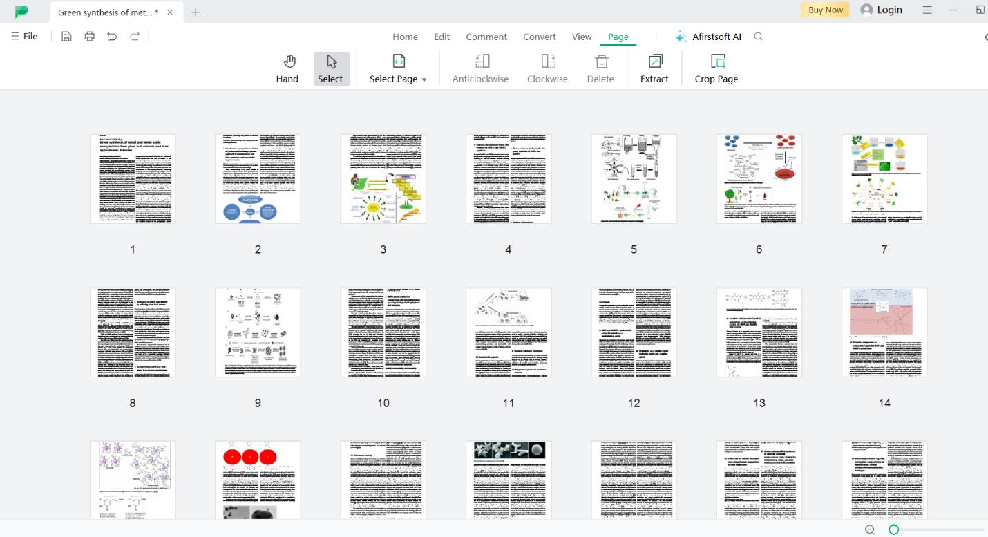 different tools for page editing in afirstsoft pdf