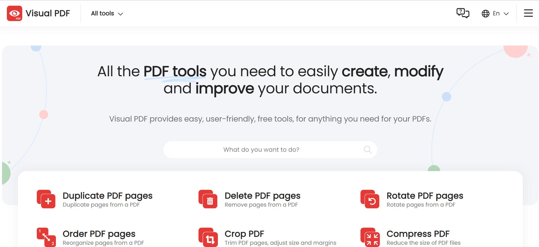 visual pdf homepage