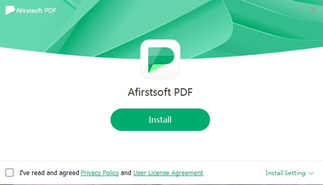 install afirstsoft pdf