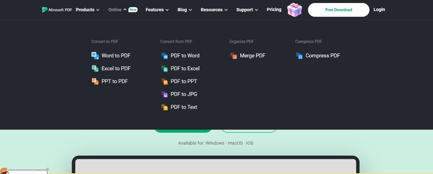 merge pdf option in affirstsoft pdf