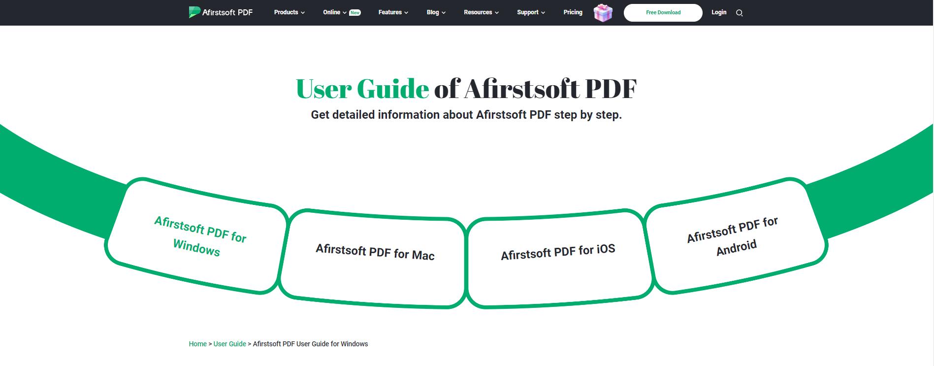 afirstsoft pdf users guide