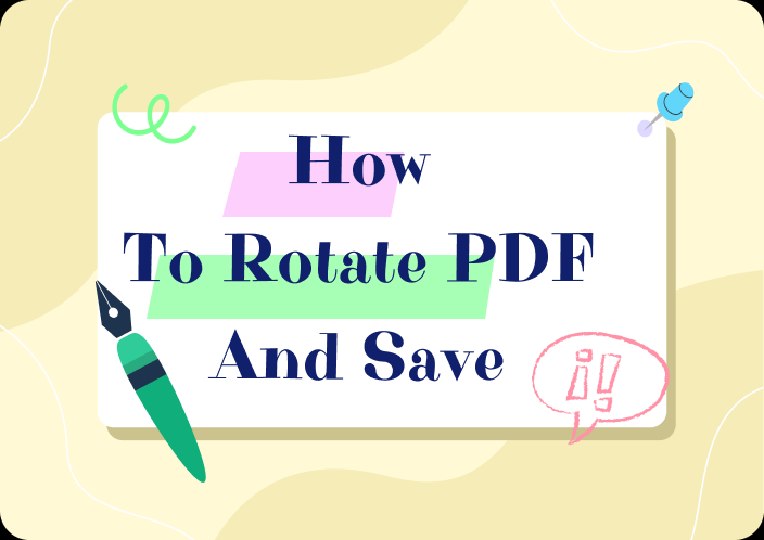 How to Rotate PDF and Save