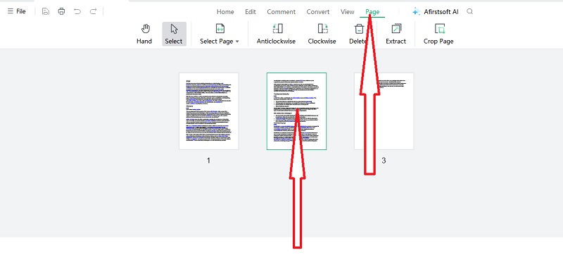 afirstsoft pdf select page to extract