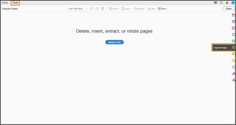 organize pages in adobe acrobat