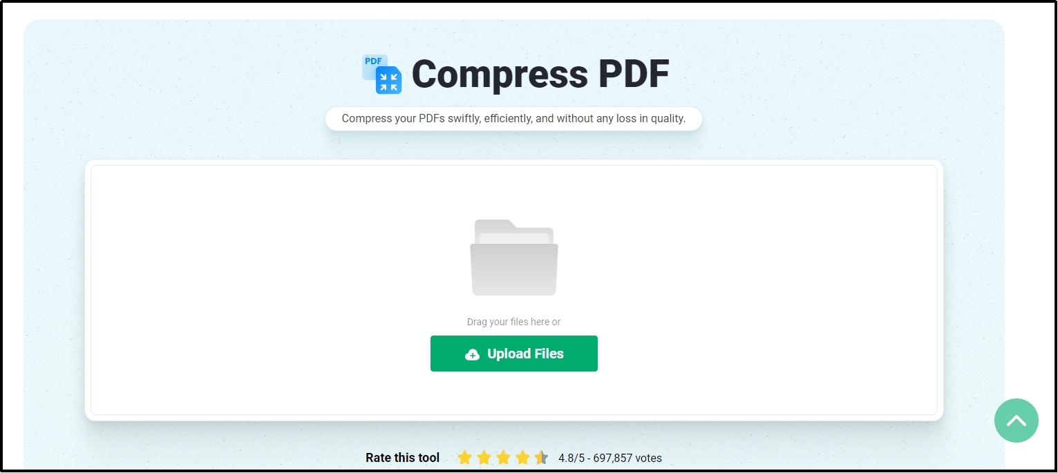 file uploading in compress pdf by Afirstsoft pdf