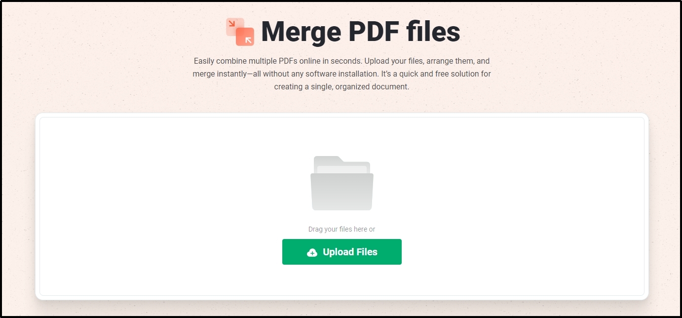 merge pdf files tool by Afirstsoft pdf