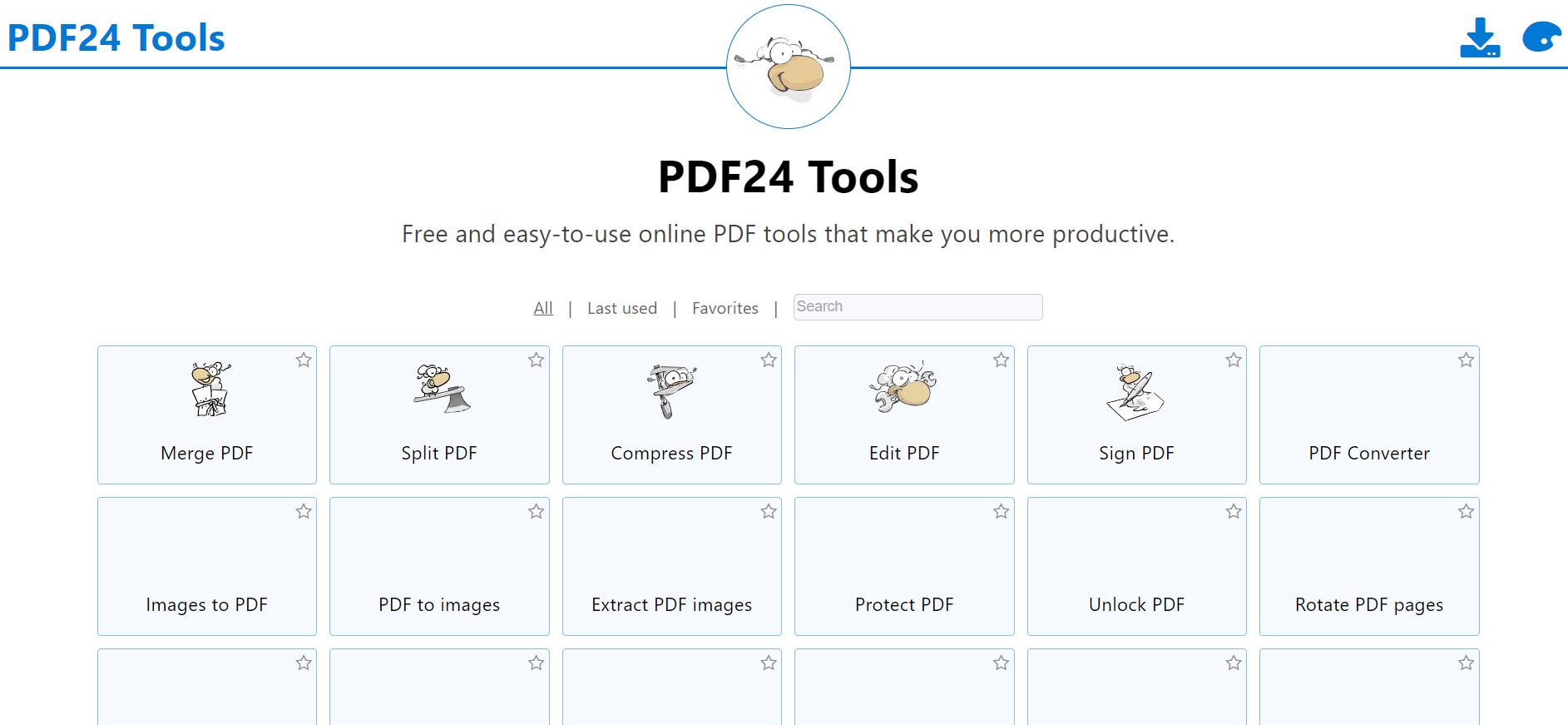 pdf24 user interphase