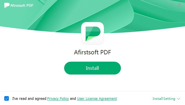 install afirstsoft pdf