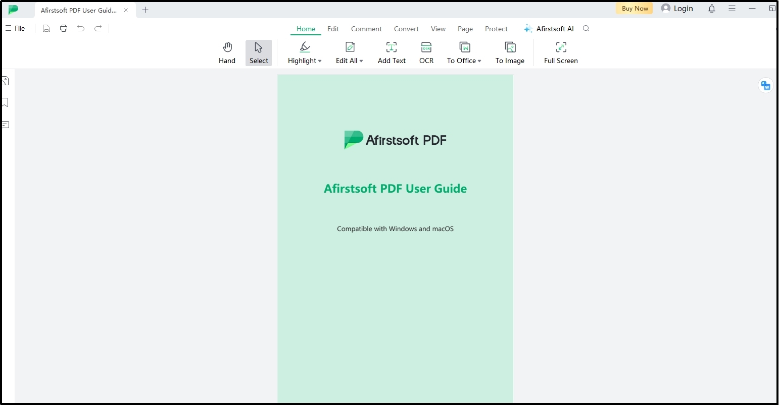 sample pdf preview in Afirstsoft pdf