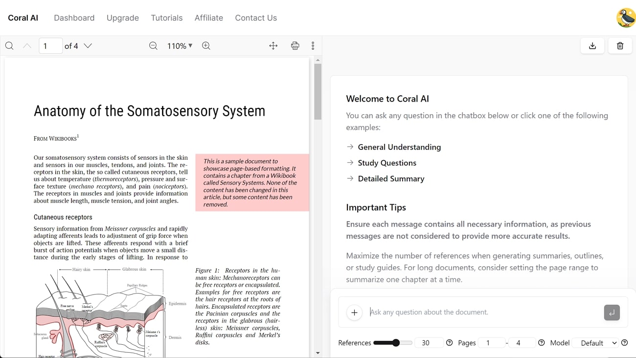 coral ai pdf reader