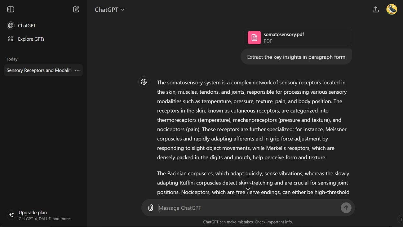 chatgpt ai pdf summarization