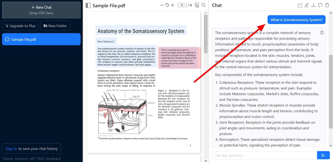 ask questions about pdf