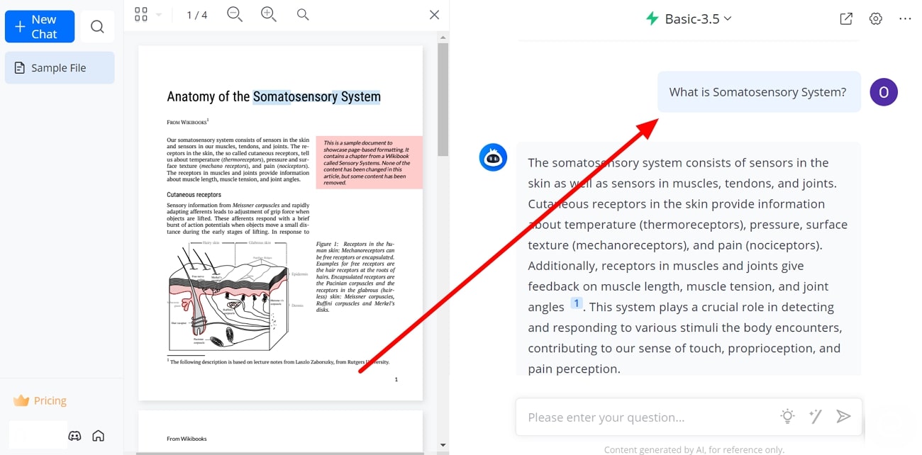 give prompt to lightpdf ai tool