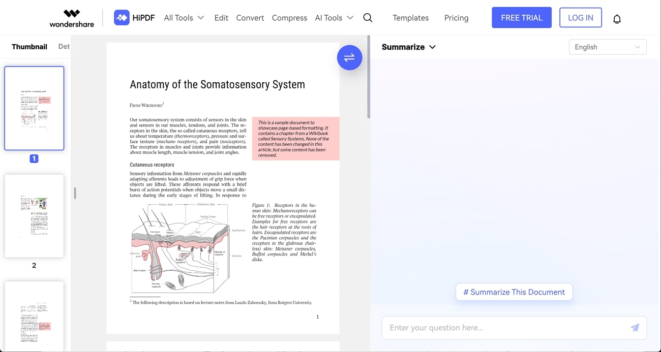 hipdf ai pdf reader