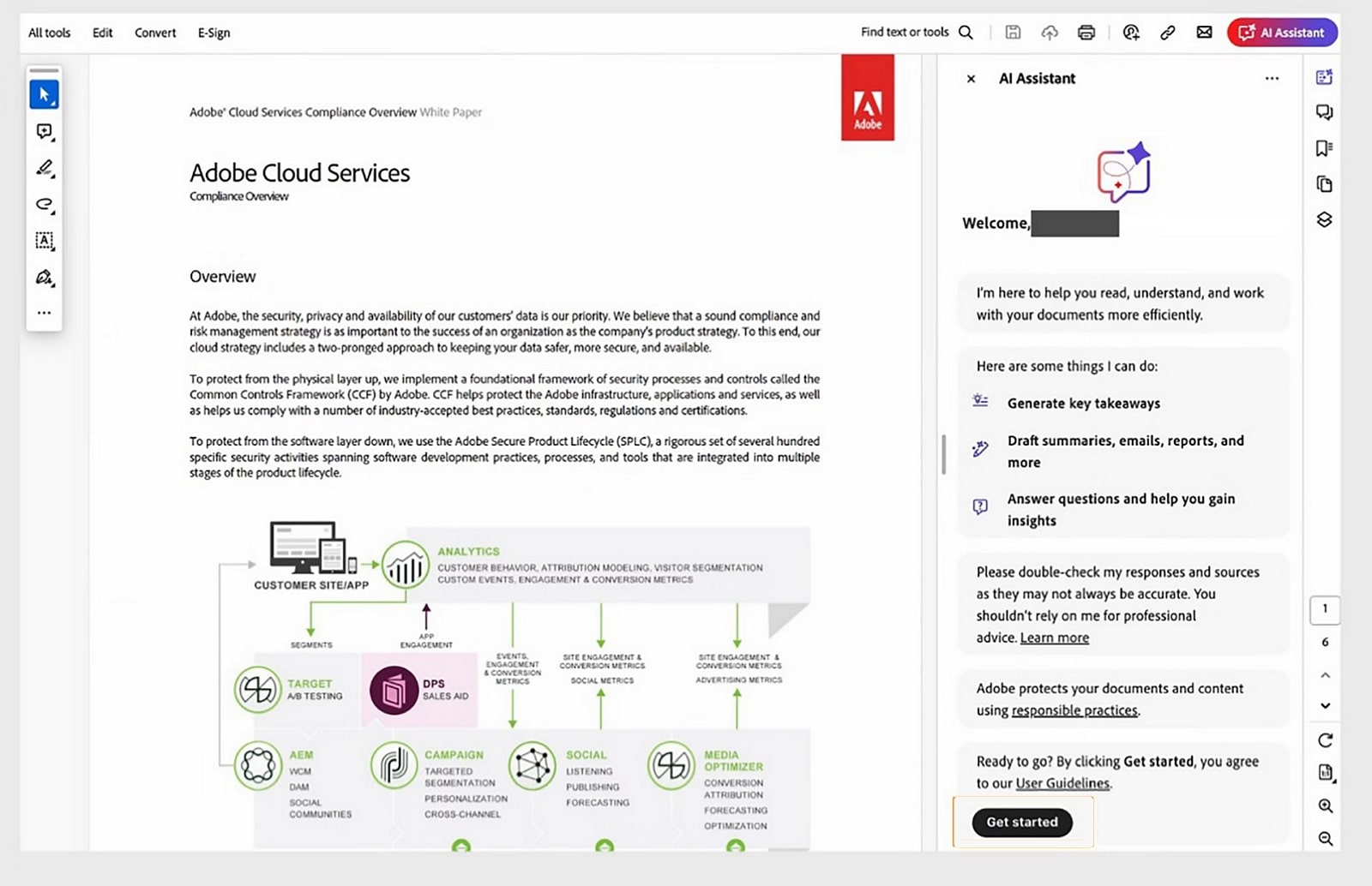 adobe acrobat ai summarizer platform