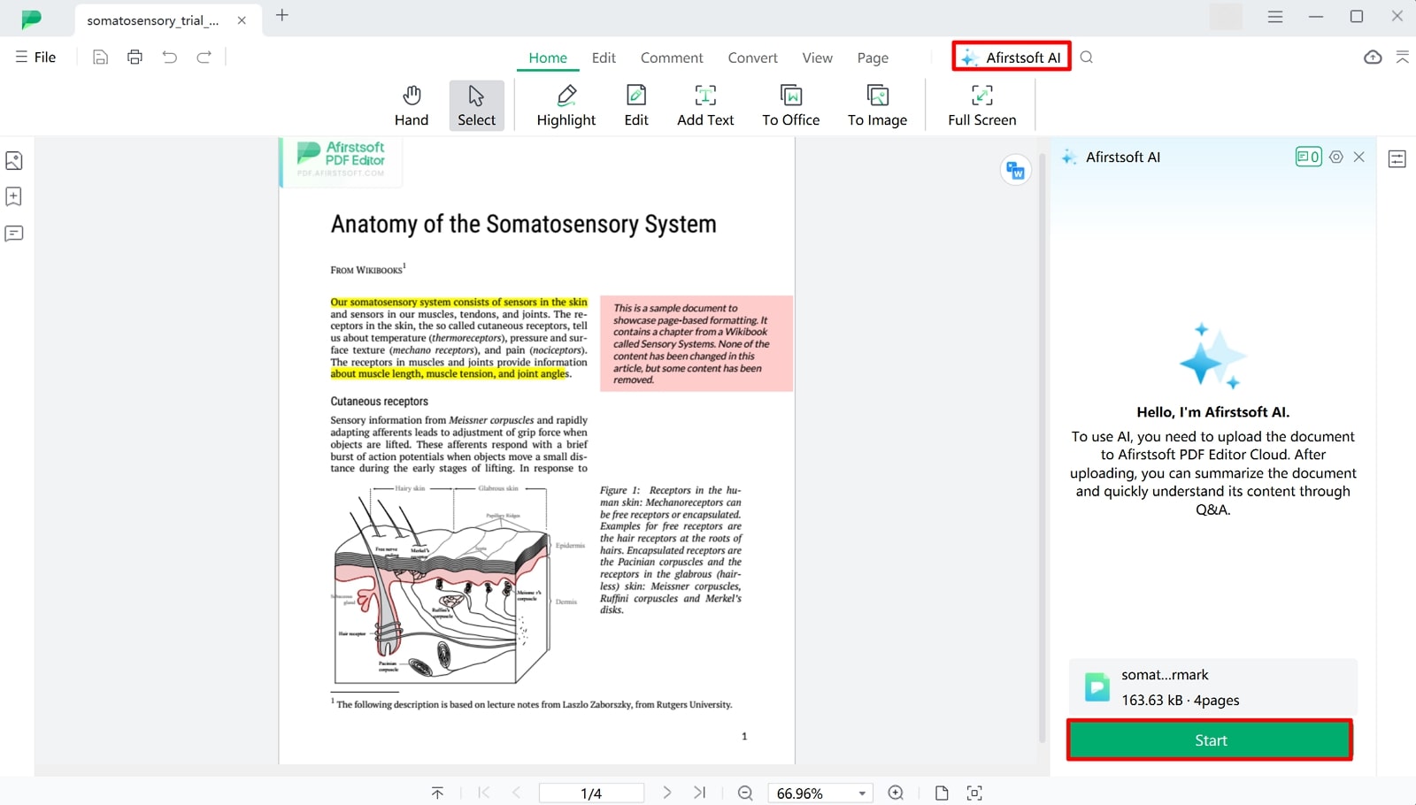 use ai to extract keypoints afirstsoft