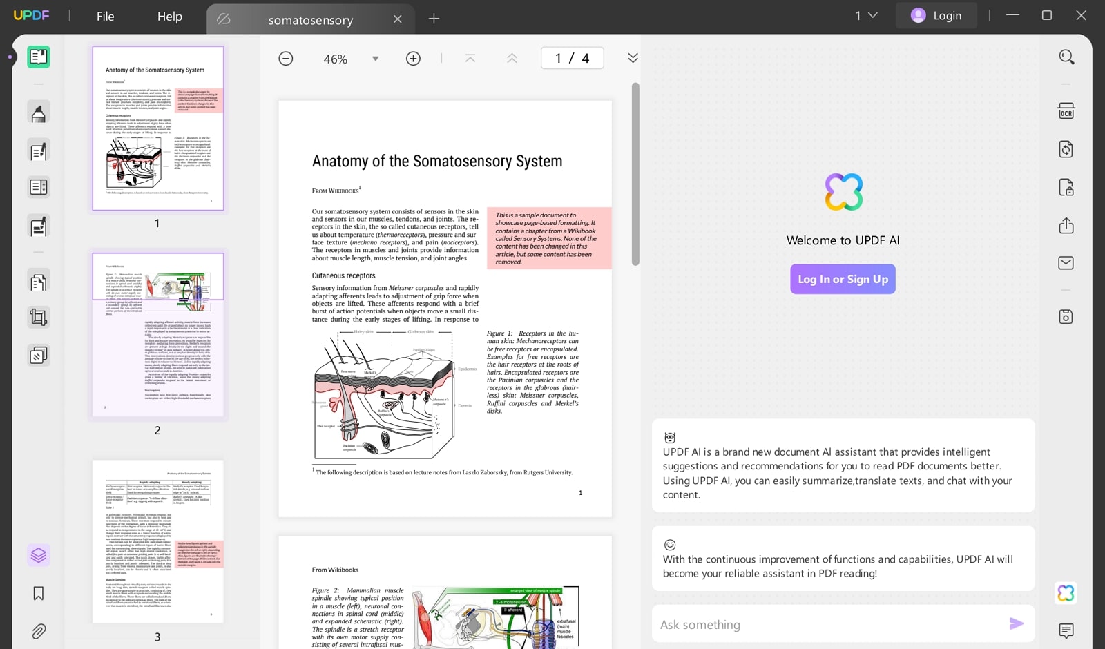 updf ai document summarizer