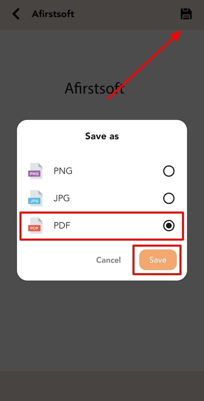 save file as pdf