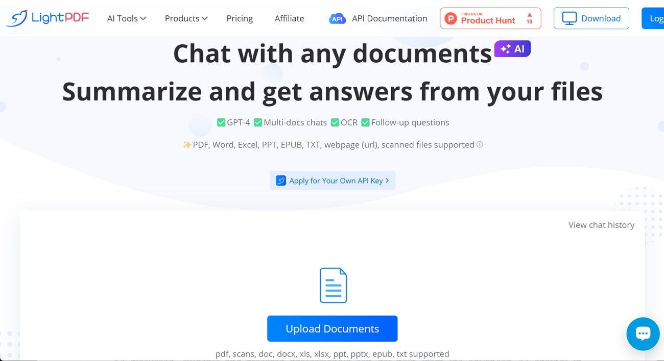 lightpdf chatdoc feature