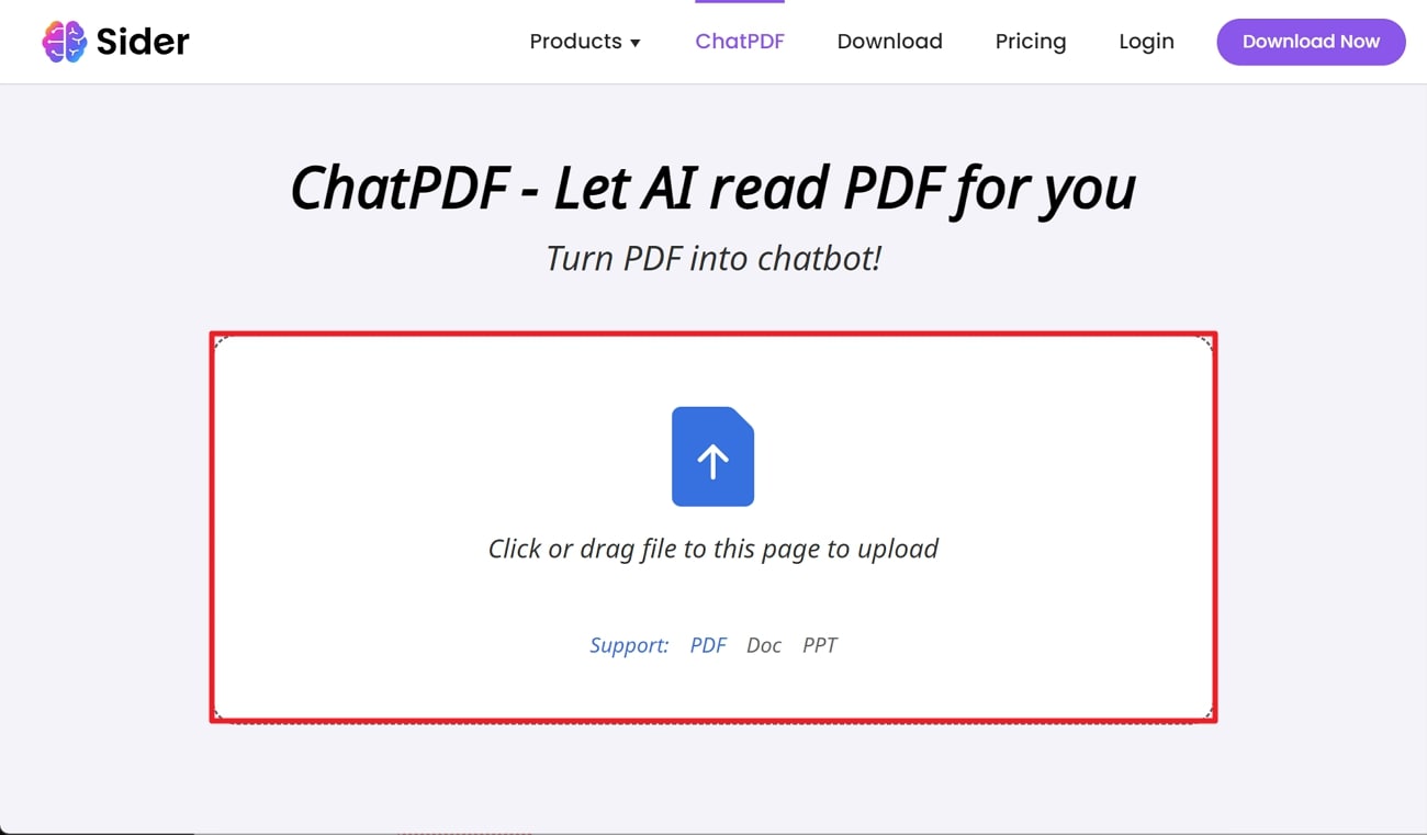 add your pdf document